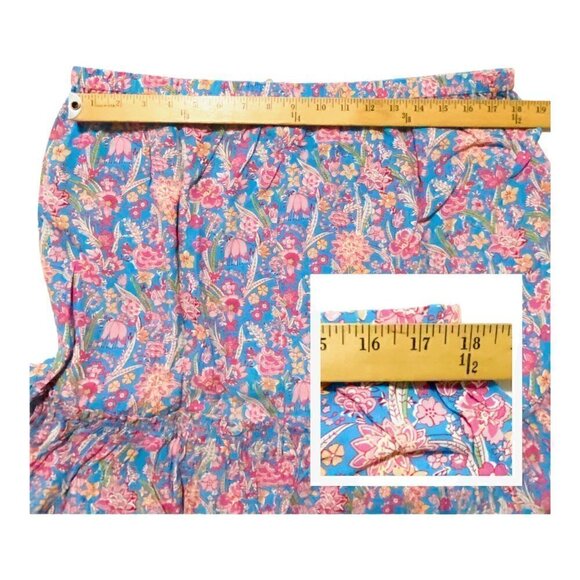 NWT Anthropologie  Tiered Midi Floral Print Skirt, 1X - Picture 13 of 14